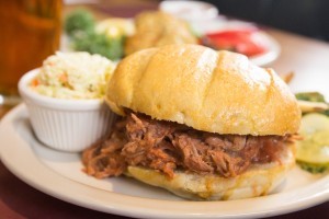 Adam's Grille and Taphouse Kent Island Pulled Pork Sandwich